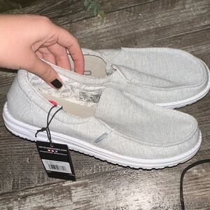 Hey Dude Light Gray Casual Slip-Ons